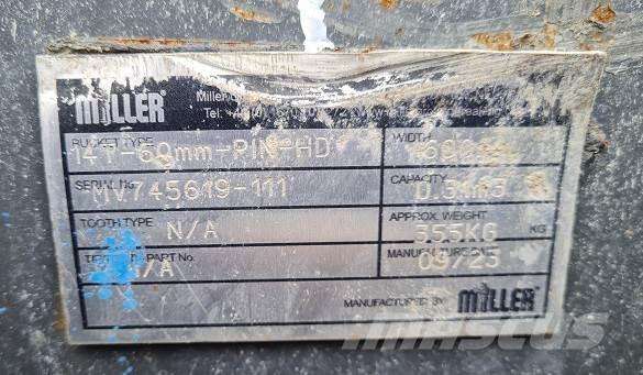  2' BUCKET, 60mm PINS Kaušai