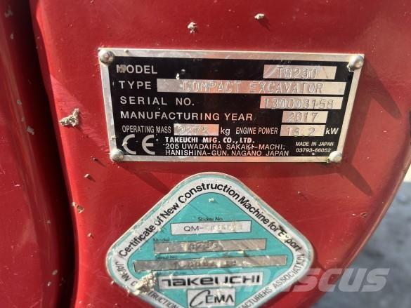 Takeuchi TB230 Statyba - Kita