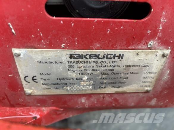 Takeuchi TB295W Vikšriniai ekskavatoriai