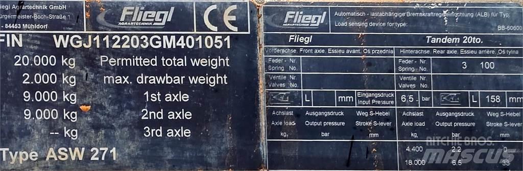 Fliegl Gigant ASW 271 Savivartės priekabos