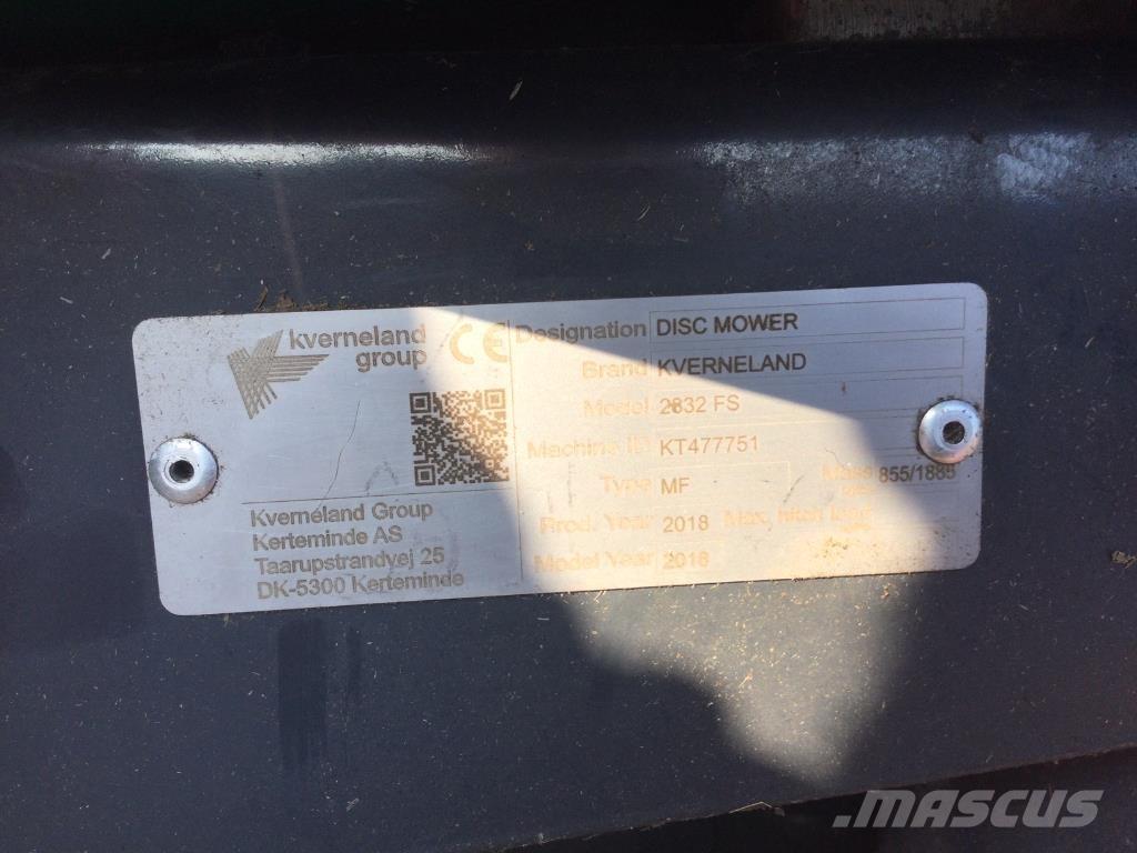 Kverneland 2832 FS Šienapjovės