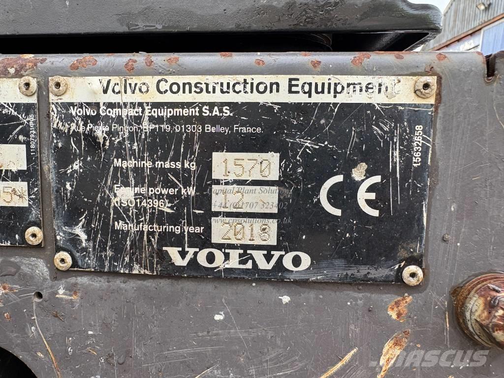 Volvo EC 15 D Mini ekskavatoriai < 7 t