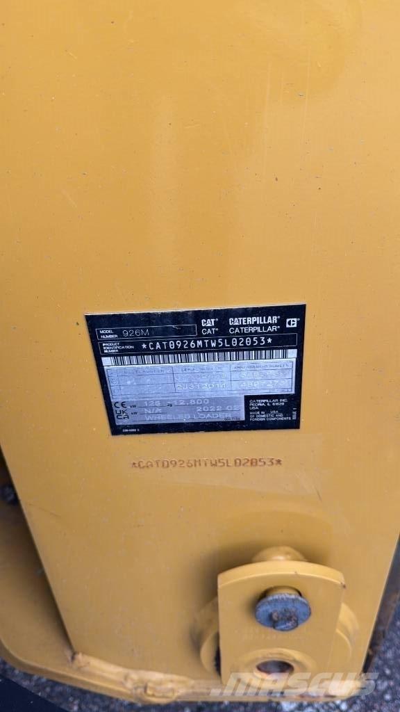 CAT 926M Naudoti ratiniai krautuvai