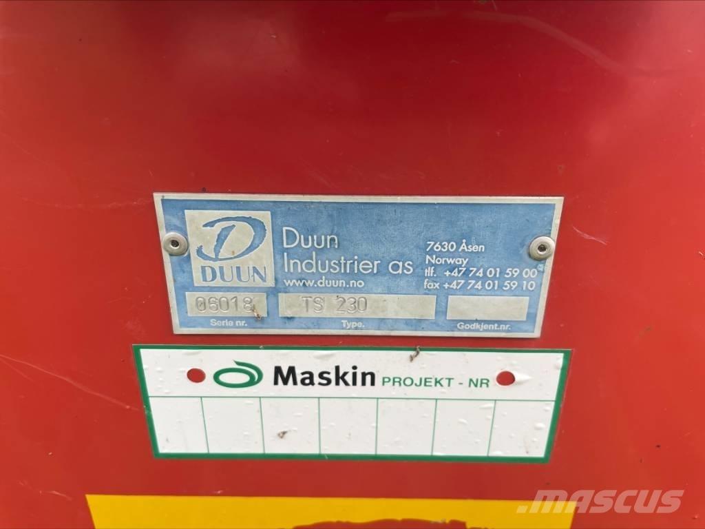 Duun TS 230 Sniego peiliai ir valytuvai
