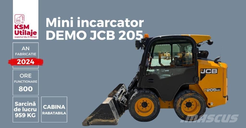 JCB 205 Krautuvai su šoniniu pasukimu