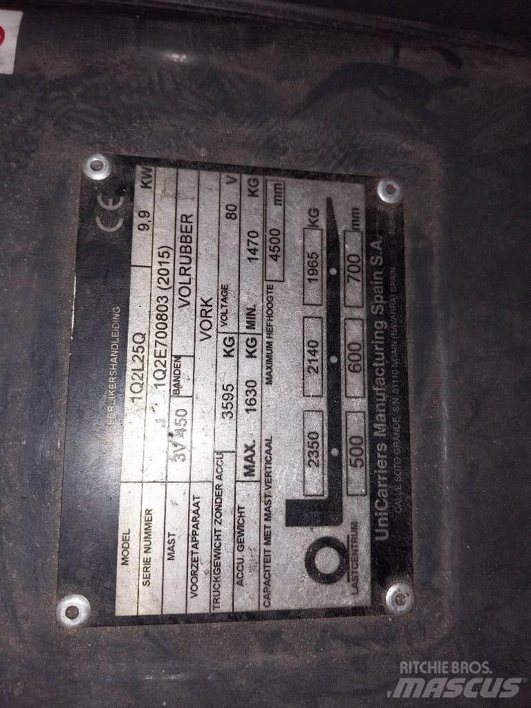 UniCarriers QX25 Elektriniai šakiniai krautuvai