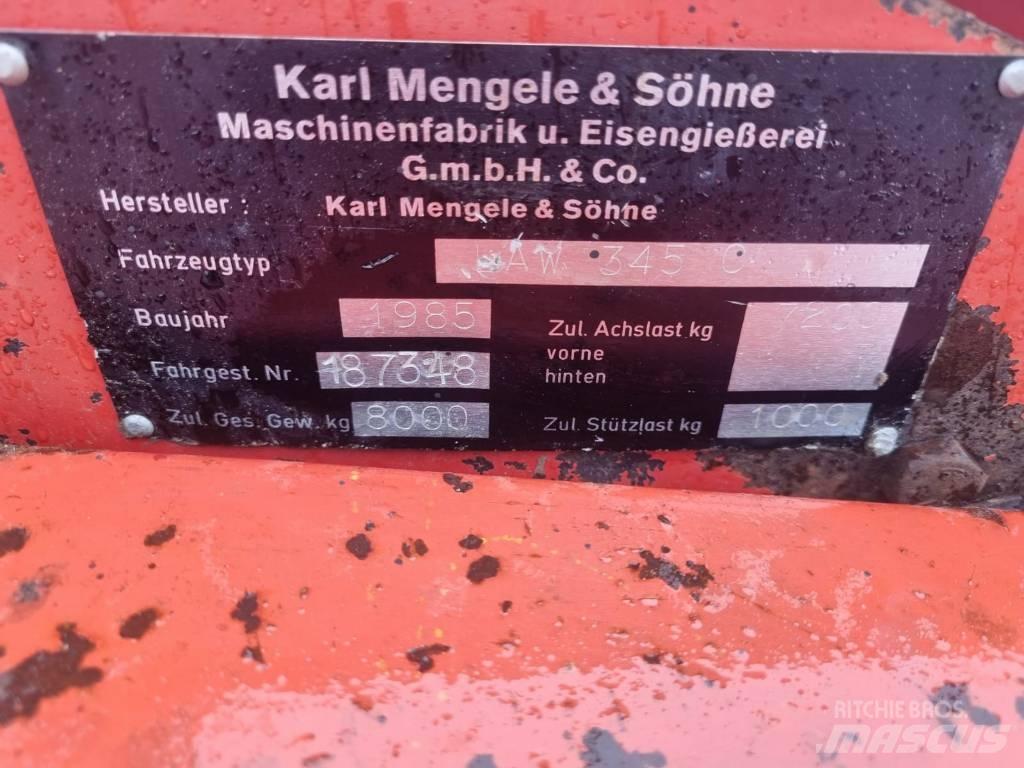 Mengele AW 345 c Savikrovės priekabos