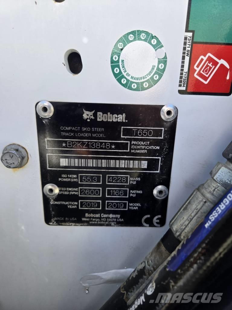 Bobcat T 650 Krautuvai su šoniniu pasukimu