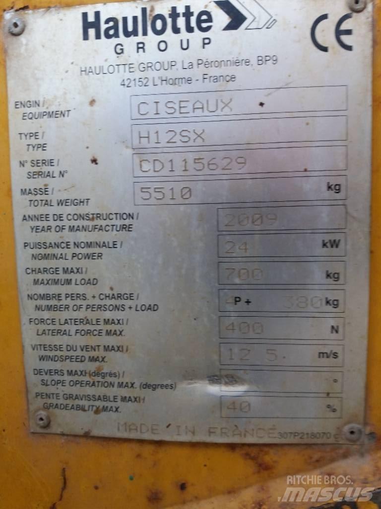 Haulotte H 12 SX Žirkliniai keltuvai