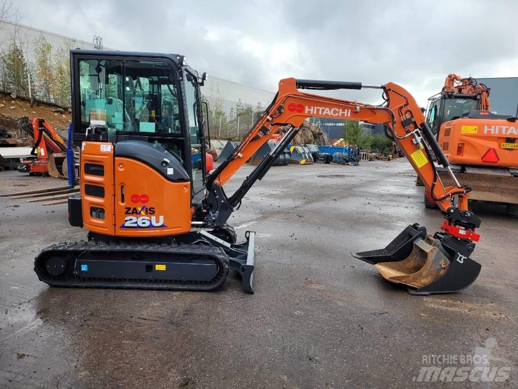 Hitachi ZX 26 U-6 Mini ekskavatoriai < 7 t