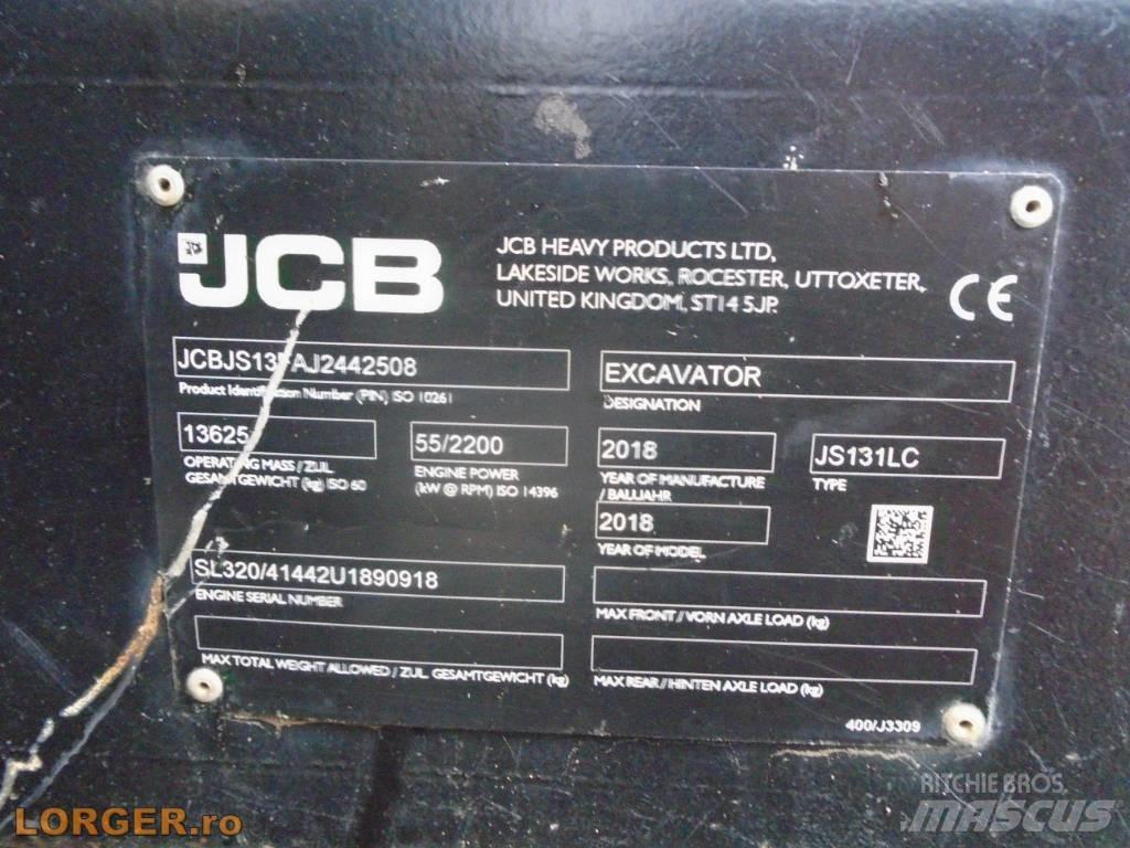JCB JS 131 LC Vikšriniai ekskavatoriai