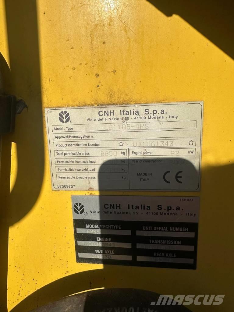 New Holland LB 110 B Važiuoklė ir suspensija