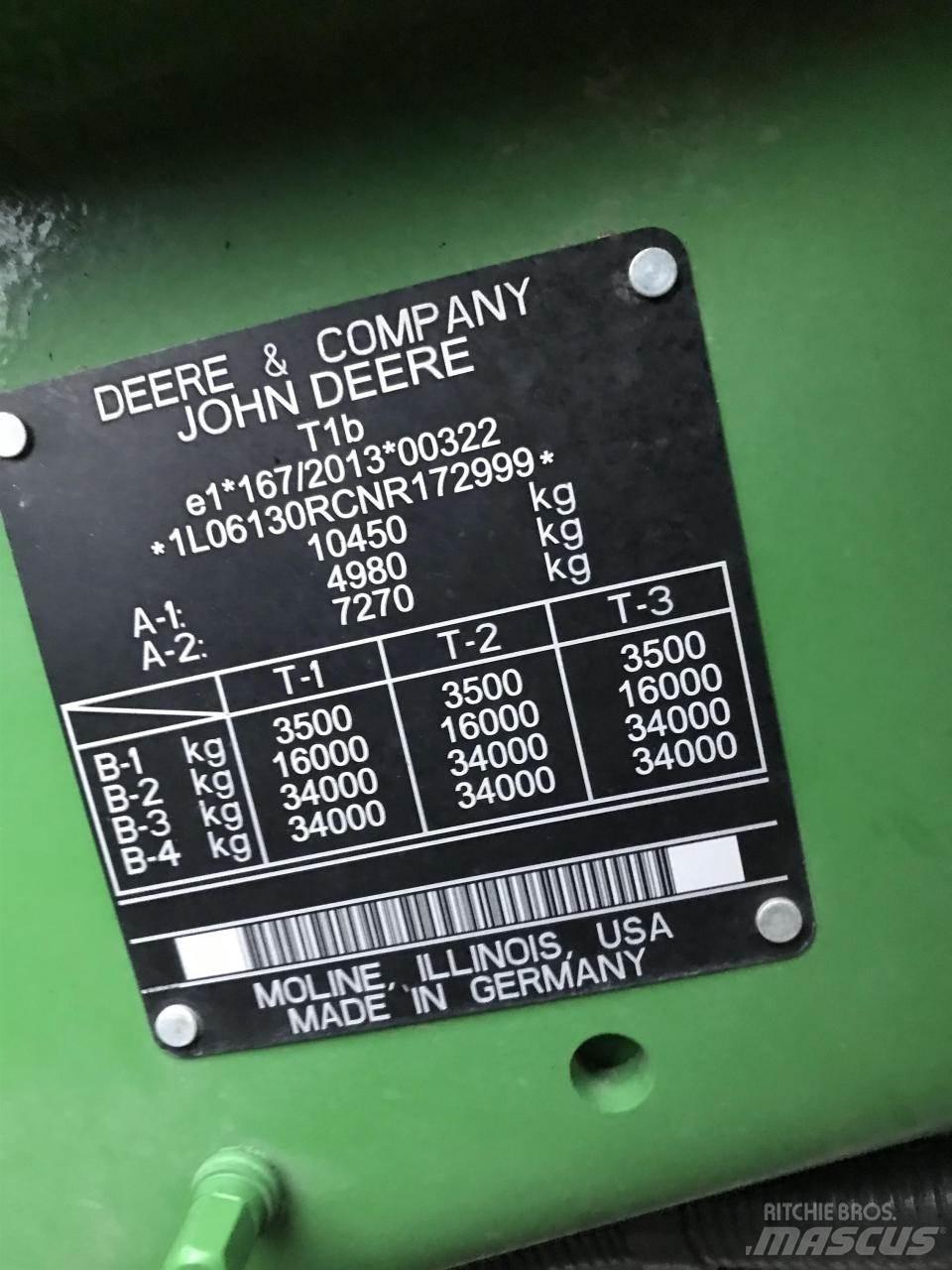 John Deere 6R 130 Traktoriai