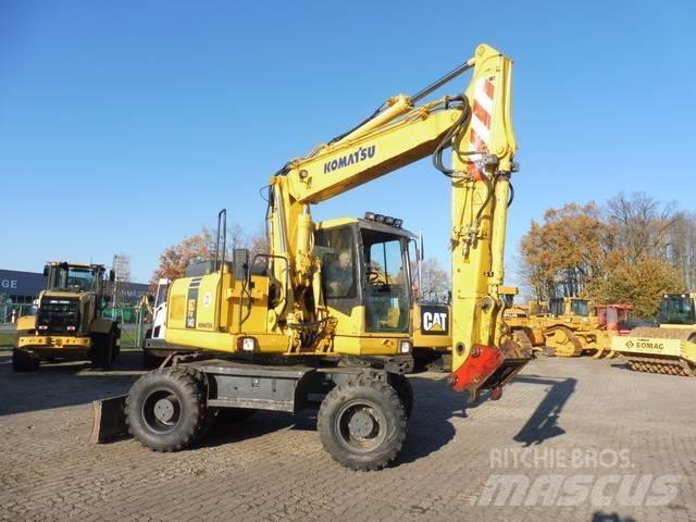 Komatsu PW 140-7 Ratiniai ekskavatoriai