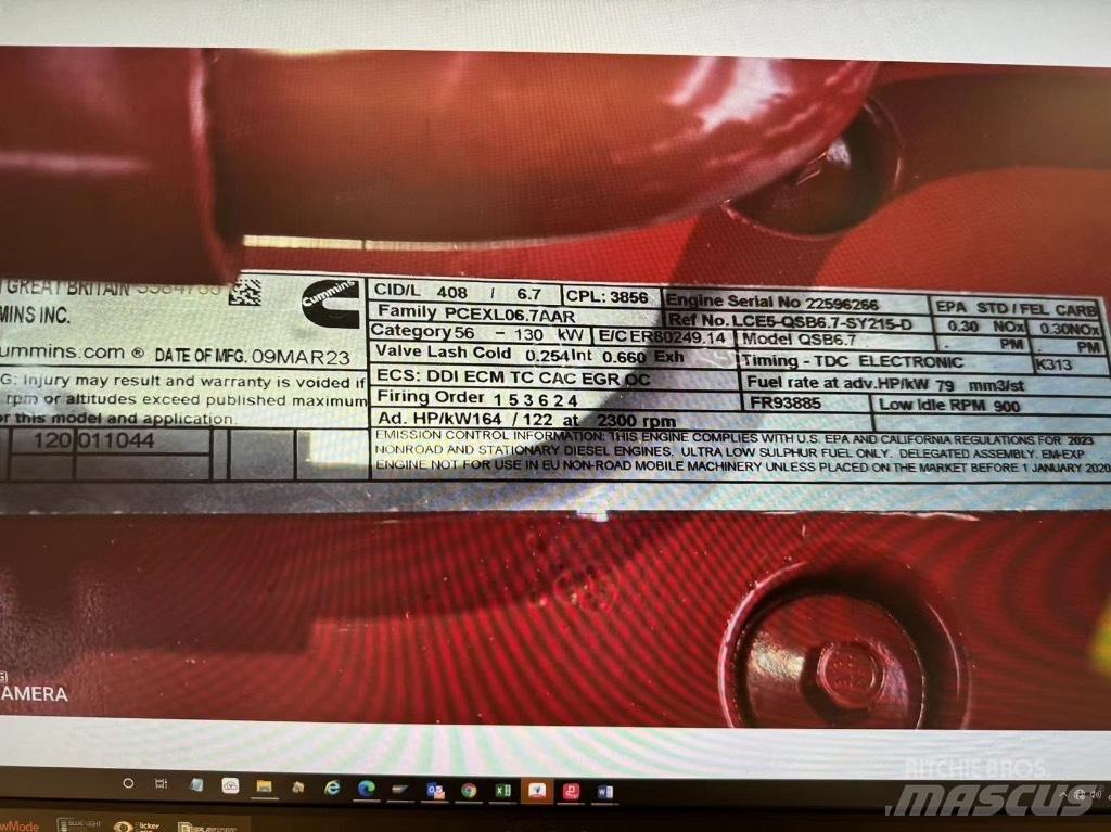 Cummins QSB6.7C-T4 Statyba - Kita