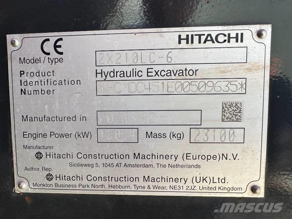 Hitachi ZX 210 LC-6 Vikšriniai ekskavatoriai