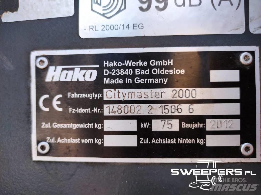 Hako Citymaster 2000 Šlavimo technika