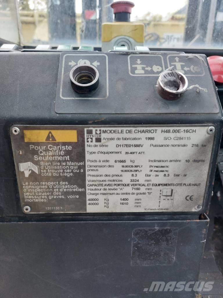 Hyster 48.00 E 16-CH Naudoti konteinerių krautuvai