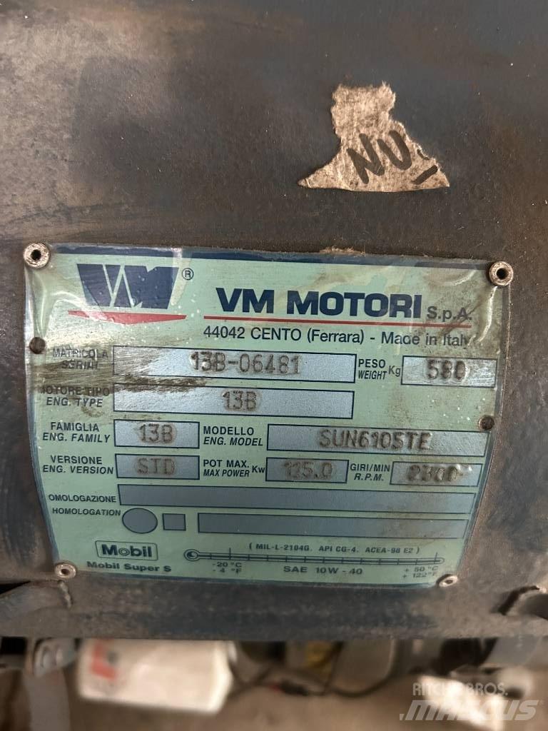 VM SUN6105TE Kiti naudoti statybos komponentai