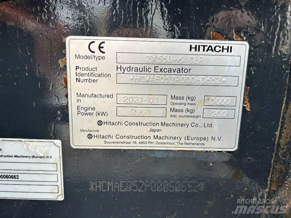 Hitachi ZX55U-6 Mini ekskavatoriai < 7 t