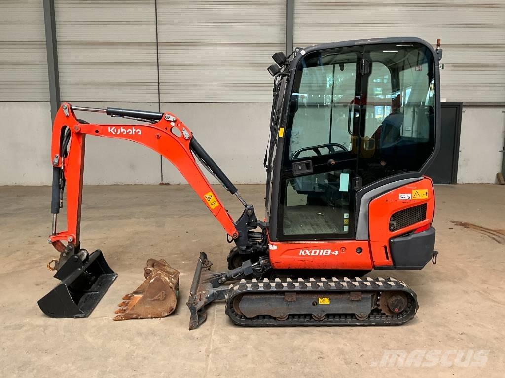 Kubota KX 018-4 Mini ekskavatoriai < 7 t