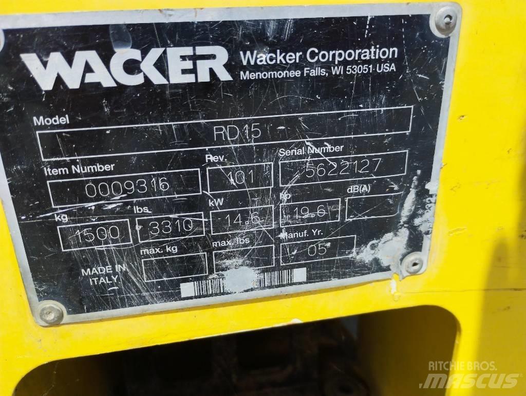 Wacker Neuson RD 15 Porinių būgnų volai
