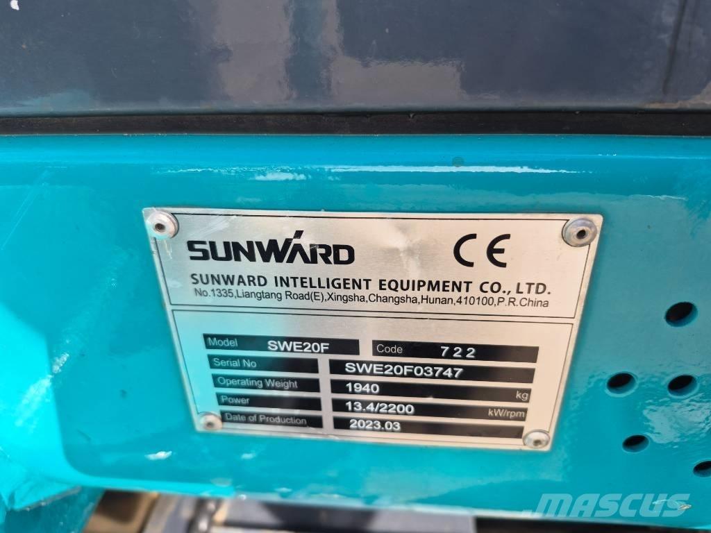 Sunward SWE 20 F Mini ekskavatoriai < 7 t