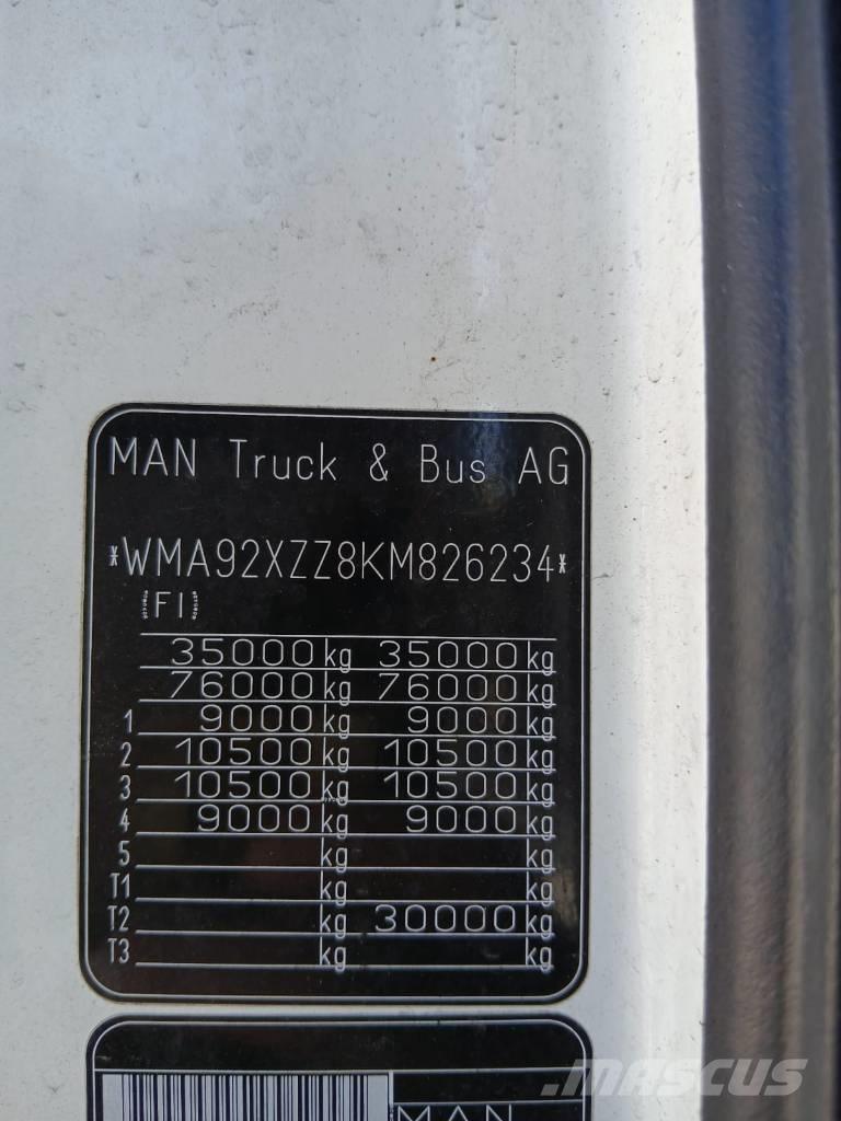 MAN TGX 35.580 Autovežiai