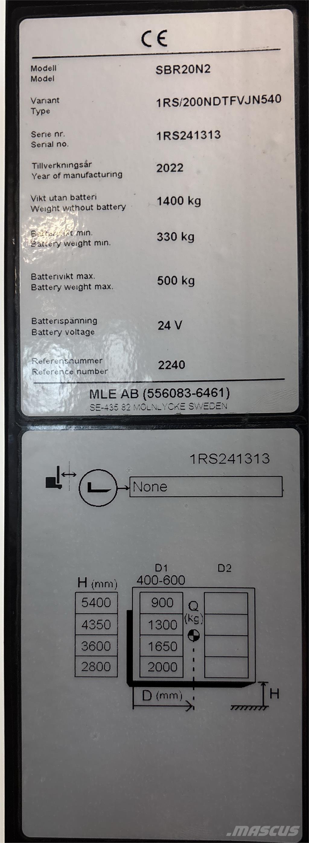 Mitsubishi SBR20N2 Savaeigiai rietuvai