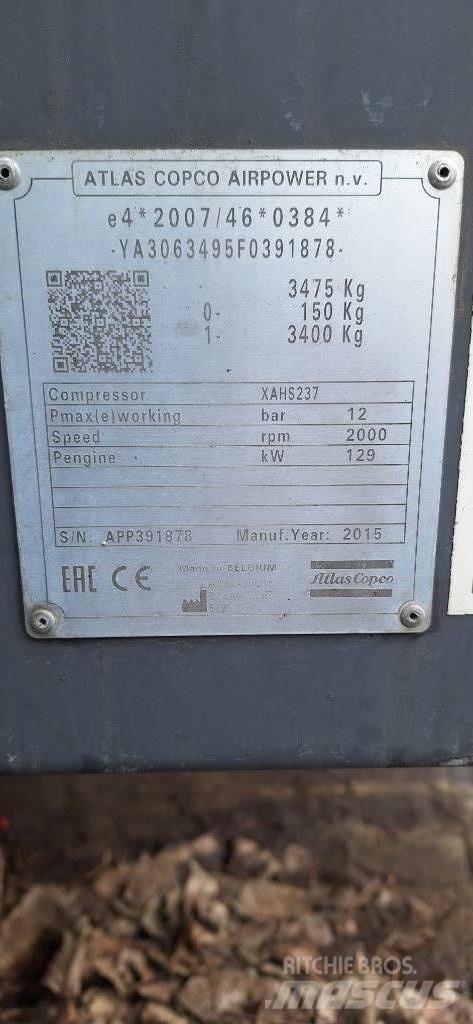 Atlas Copco XAHS237 Kompresoriai