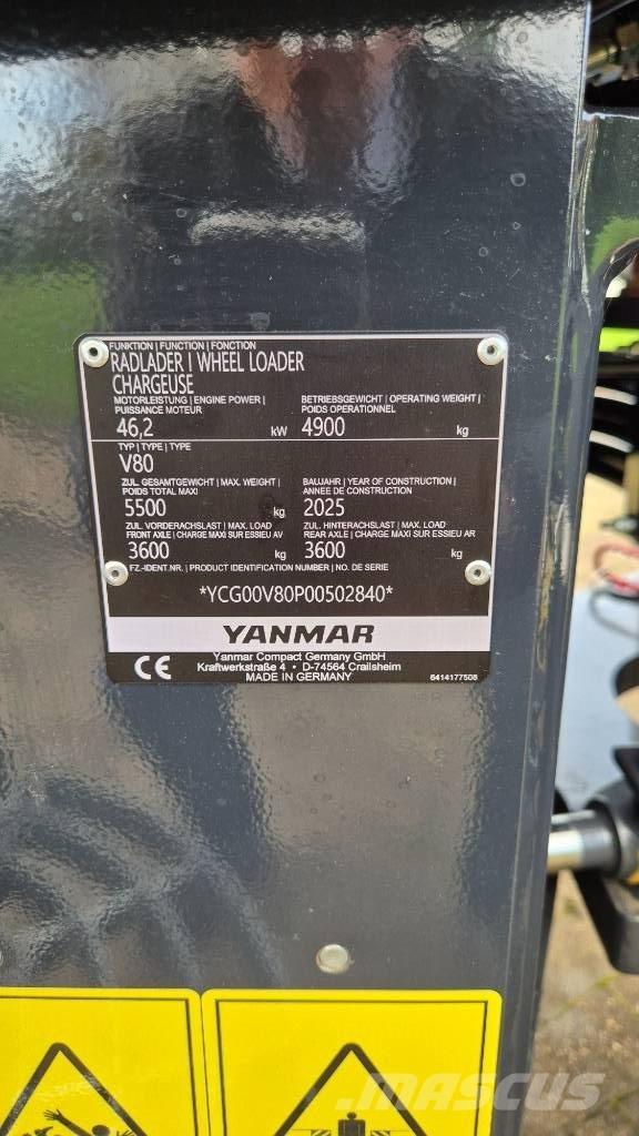 Yanmar V80/5 Naudoti ratiniai krautuvai