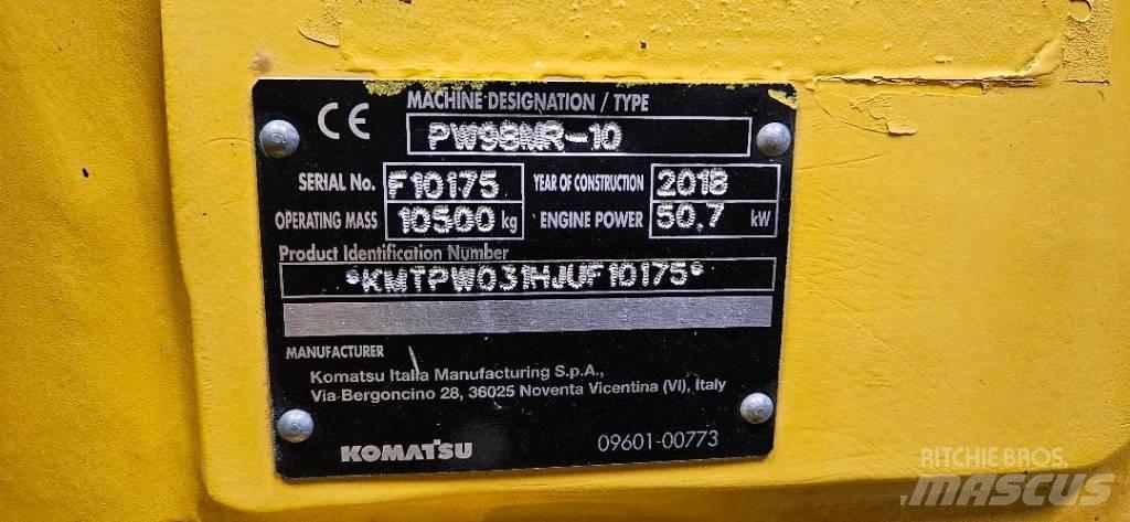 Komatsu PW98 MR10 Ratiniai ekskavatoriai