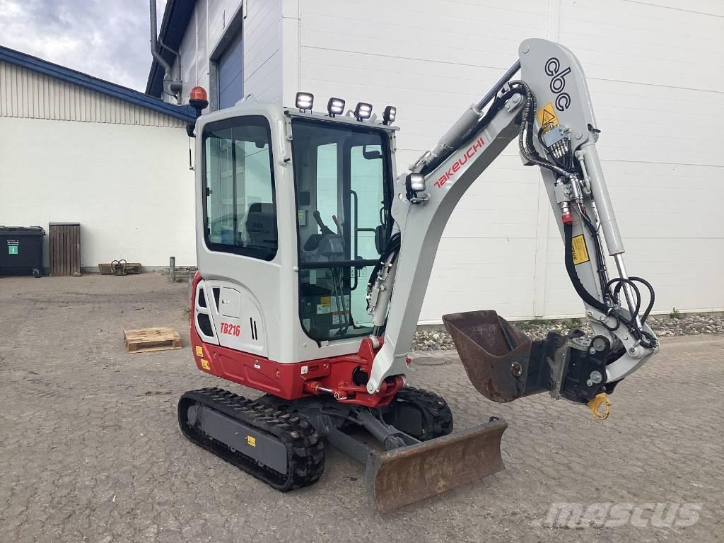 Takeuchi TB 216 Mini ekskavatoriai < 7 t