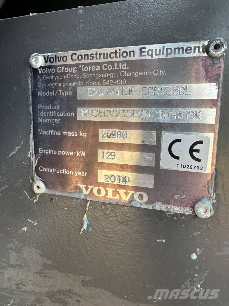 Volvo ERC235DL Vikšriniai ekskavatoriai