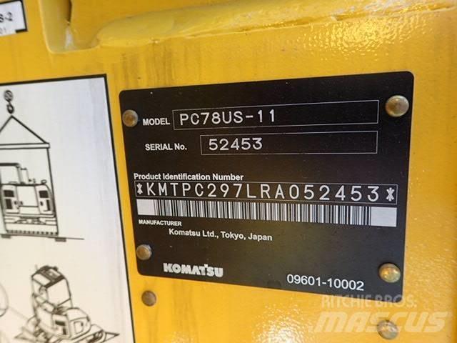 Komatsu PC78US-11 Vikšriniai ekskavatoriai