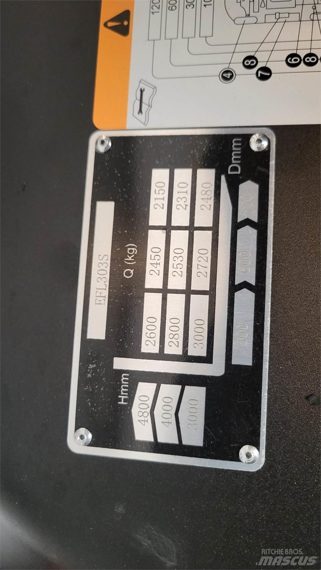  EFL253-S Elektriniai šakiniai krautuvai