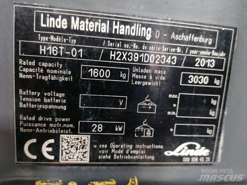 Linde H16T-01 LPG (dujiniai) krautuvai