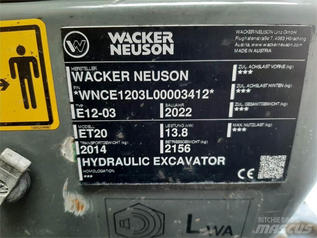 Wacker Neuson ET20 Vikšriniai ekskavatoriai