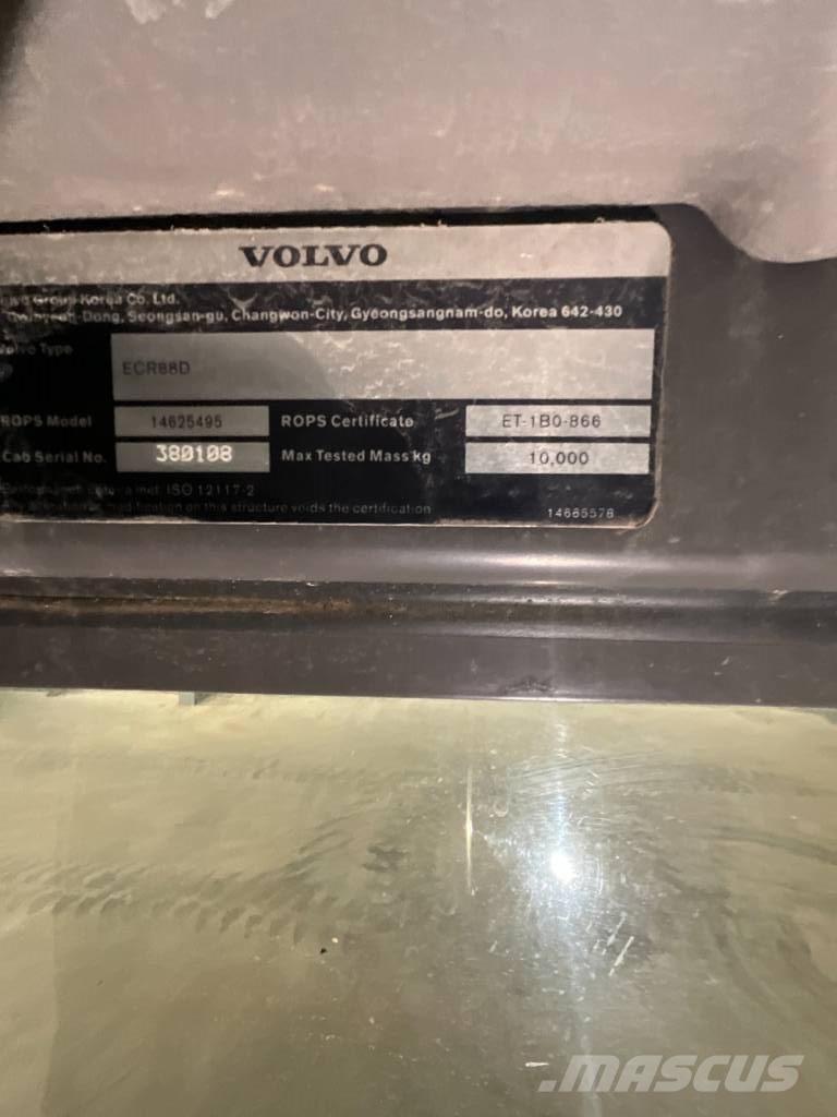 Volvo ECR 88 D Kabinos ir interjeras