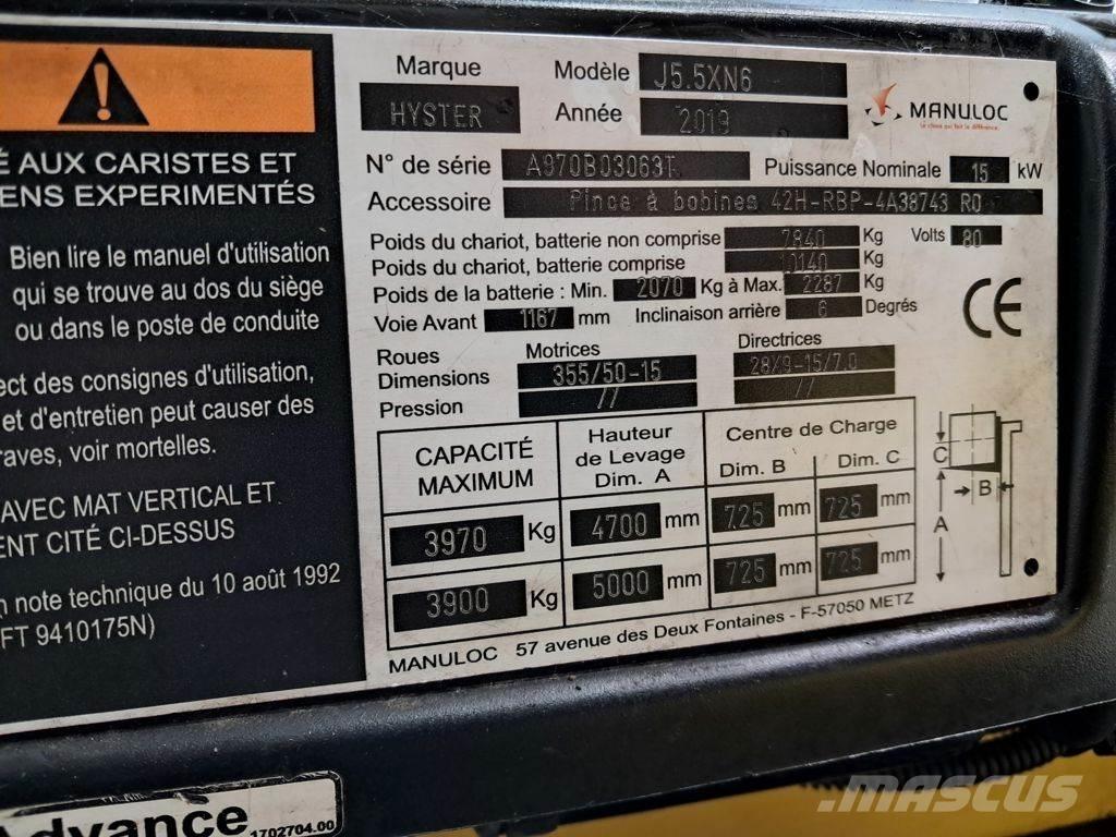 Hyster J5.5XN6 Elektriniai šakiniai krautuvai