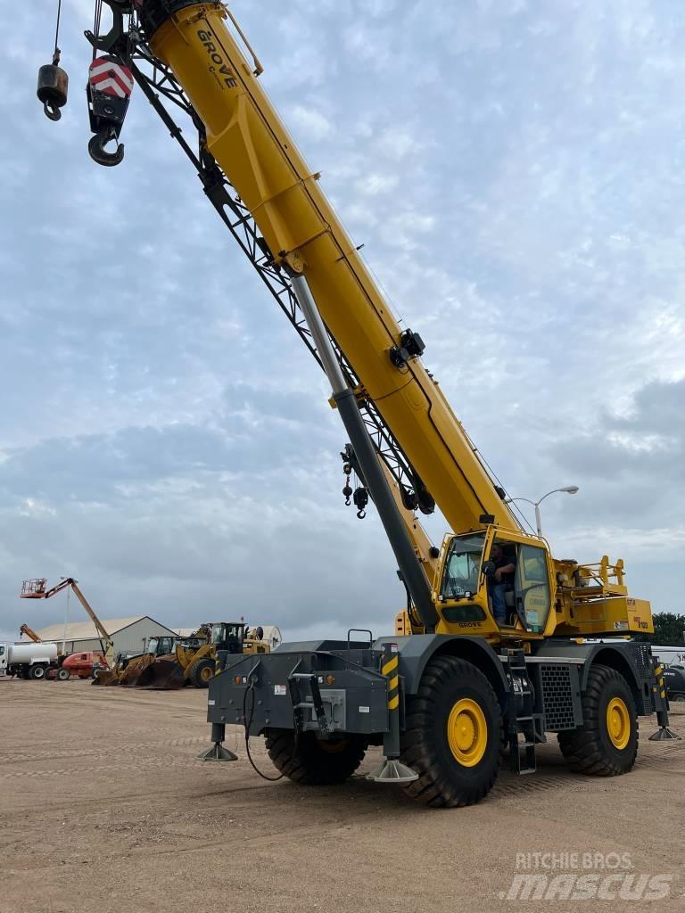 Grove GRT 8100 Neapdoroto reljefo kranai