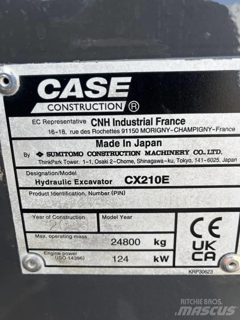 CASE CX 210 E Vikšriniai ekskavatoriai