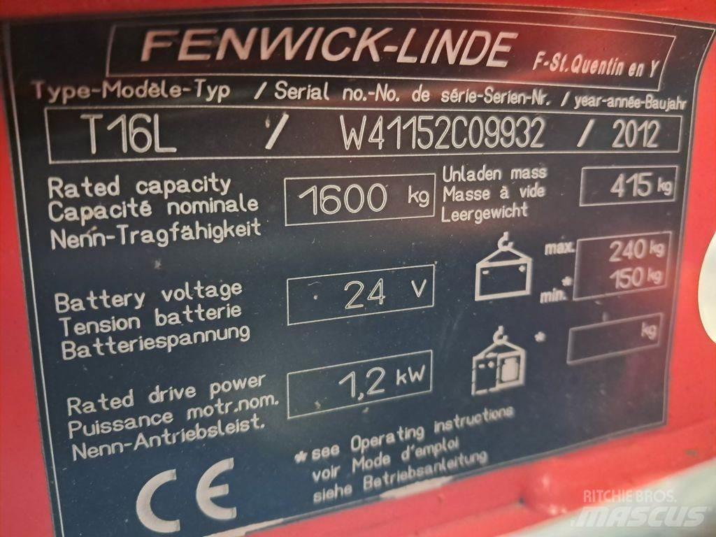 Linde T16L Mažų aukščių keltuvai