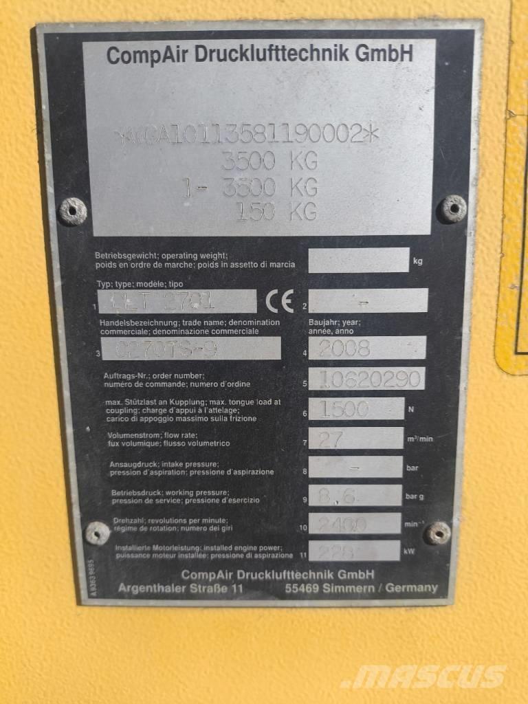 Compair DLT2701 Kompresoriai