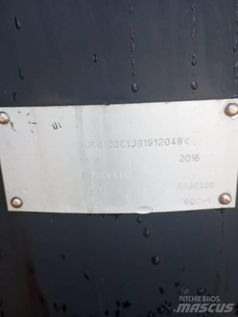 JCB 100 C Vidutinės galios ekskavatoriai 7-12 t