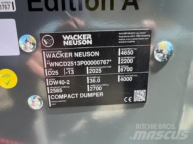 Wacker Neuson DW 40 Karjeriniai savivarčiai