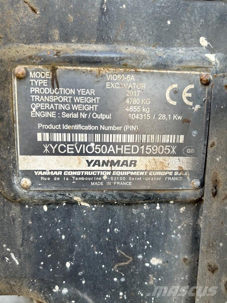 Yanmar VI050 - 6A Mini ekskavatoriai < 7 t