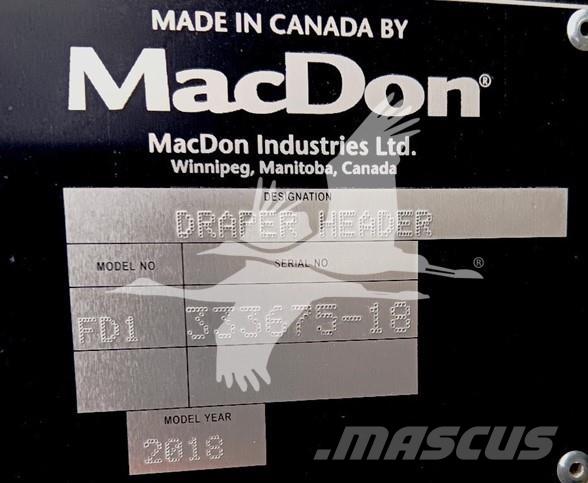 MAC DON FD145 Derliaus nuėmimo kombainų galvos