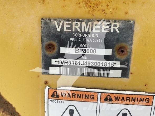 Vermeer BP8000 Kiti pašarų derliaus nuėmimo įrengimai