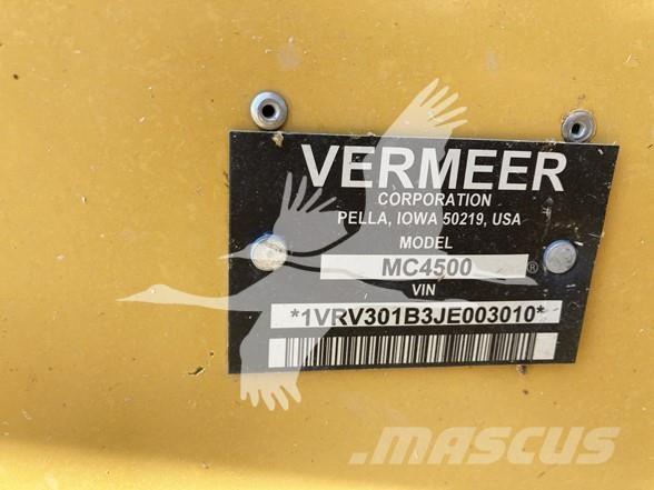 Vermeer MC4500 Pradalges formuojantys padargai